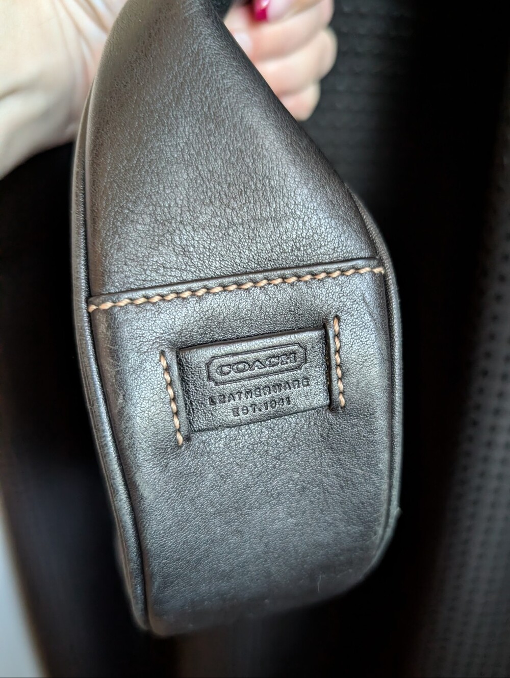 Vintage Y2K Coach Hamptons Leather Buckle Hobo - Picture 10 of 10